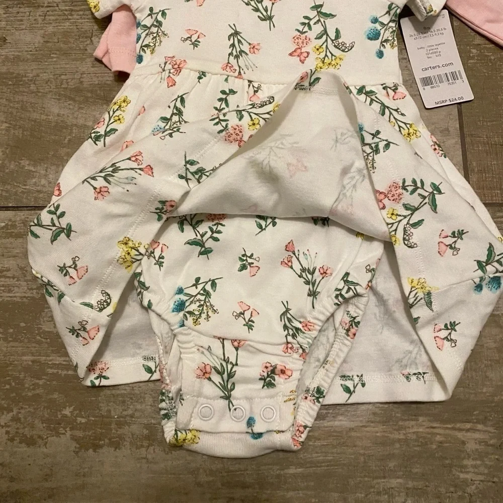 NWT Carter’s floral 2-piece set